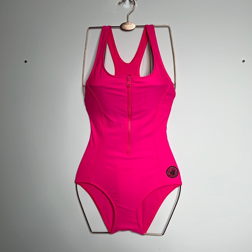 Bodyglove XS/TP pink one piece swimsuit